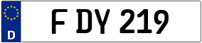 Trailer License Plate